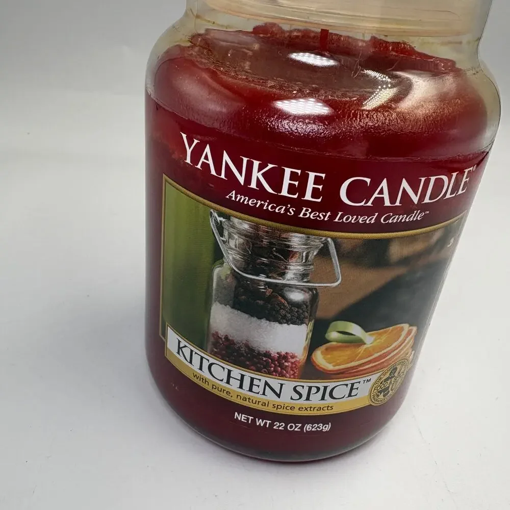 Yankee Candle Kitchen Spice 22 oz Large Jar Housewarmer Retired Unburned